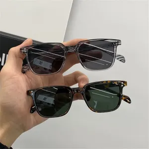 Solglasögon Fashion Square Driver Men Vintage Shades Male Sun Glasse Brand Design Mirror Retro Masculino Gafas