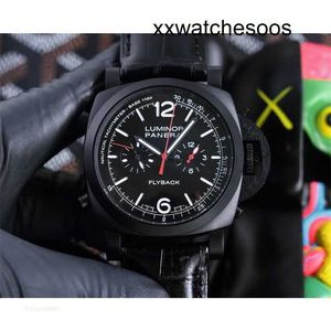 Men Sports Watch Panerais Luminor الحركة التلقائية الحركة الياقوت الحجم مرآة 47 ملم watchbandband KD39