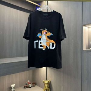 男性TシャツプラスサイズTシャツメンズレディスファッション夏のドラゴンレタープリントデザイナーシャツラウンドネックルーズショートスリーブトップス