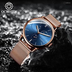 Wristwatches Ochstin Mariner Series Model 2024 Sports Street Automatic Mechanical Camelid Movement Watch Men's Watches