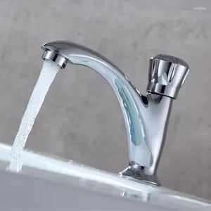 Banyo Lavabo muslukları tek soğuk musluk pirinç havza mikseri kolu musluk