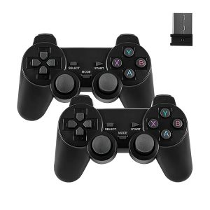 Gamepads 1 par controlador de jogo sem fio para pc gamepad 2.4g joystick joypad com micro usb/tipo c otg adaptador para Android smartphone