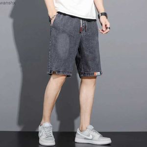 Męska marka mody męską męskie dżinsowe spodenki 2023 Ubranie uliczne HARAJUKU ULTRA-CHERYNY proste dżinsowe spodenki Summer Casual Bag Torn Mens Denim JeanSl2404