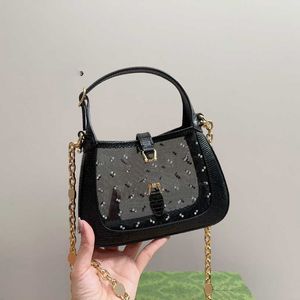 7A Lizard Handbag Lady Shoulder clutch purse mesh 1961 Bags Crossbody Purse Leather Evening Bags Fashion Clutch Copper Letter Chain handbags 240315