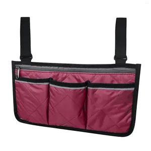 Aufbewahrungsbeutel 1pcs Elektrische Rollstuhl Armlehnen Seitentasche Sitzbeutel tragbarer Taschenklappstuhl Organizer