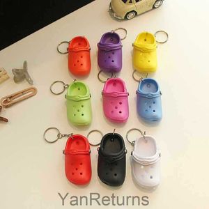 Balabara Fashion Mini Hole Shoes Keychain Pendant Slippers Small Shoes Accessories Backpack Hanging Accessories