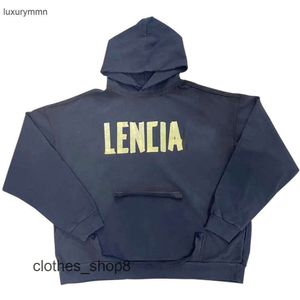 designer hoodie balencigs Fashion Hoodies Hoody Mens Sweaters High Quality trendy brand couple style front and back American grain paper tape le K5N5