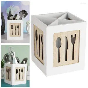 Lagringsflaskor bestick redskapshållare Box för köksbordsilver Silver Gadgets Western Food Tabellery Spoons Chopsticks Basket