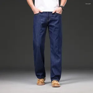 Men's Jeans Summer Thin Fashion Denim Pants Casual Plus Size Baggy Cotton Elasticity Classic Straight Brand Trousers 48