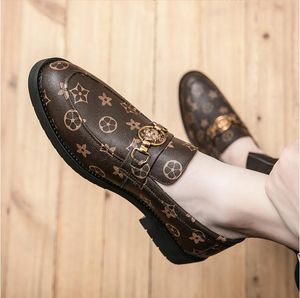 Lüks Loafers Erkek Ayakkabı Pu Deri Deriz Sıradan Moda Basit Günlük Trend Klasik İş Elbise Ayakkabı
