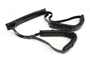 Giocattolo di fantasia per adulti Cosplay Restraint Bondage Collo Gamba Coscia Polsino Strumento per tuta E5931569290