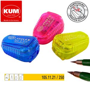 Sharpenners 1pc Alemanha Kum 250 Automático Felicador de 2 orifícios para 0,9 / 1,4 / 2,0 / 3,15mm Faca fina de chumbo de cabeceira mini faca