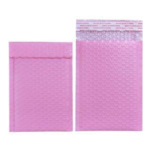 Mailers 50PCS Light Pink Poly Bubble Mailer Padded Envelope self seal mailing bag bubble envelope Courier Packaging Shipping envelopes