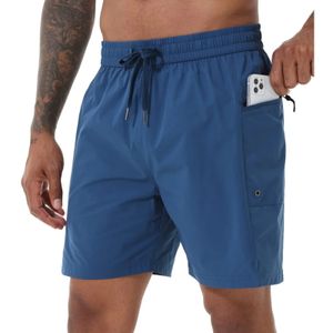 Tyhengta Mens Swim Trunks短いクイックドライボードショーツ付きメッシュの裏地とジッパーポケット240321