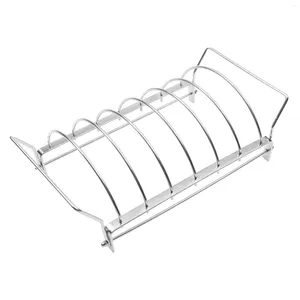 Tools Smoker Rack For Grilling Equipments Stainless Steel Detachable Chicken Barbecuing Non Stick Roasting Stand Rib Racks BBQ