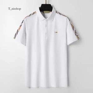 Designer clássico Summer Men Shirts Brand Polo Shirt Business Casual Tee England Style Cirts Man Tops Tamanho asiático M-XXXL 977