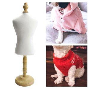 Hundkläder 1 bit klänning från skyltdocka Pet Hanger Cat Coat Holderkläder Klädtillbehör som visar