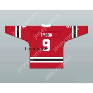GDSIR Custom Tyson 9 Letterkenny Irish Red Alternate Hockey Jersey New Top Ed S-L-XL-XXL-3XL-4XL-5XL-6XL