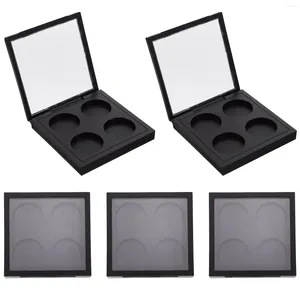 Storage Bottles 5 Pcs Eye Shadow Blank Eyeshadow Cases Empty Boxes Plastic Tray Holders Square Magnetic Buckle Cosmetics