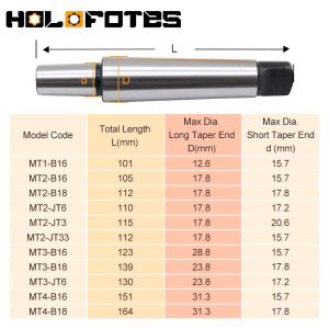 Morse Taper MT1 MT2 MT3 MT4 B16 B18 JT6 JT3 JT33 Morse Shank Drill Chuck Arbor för CNC Borrning Turning Machine