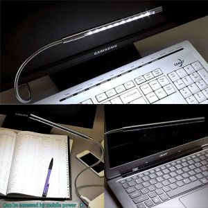 USB LED Night Light Light Light Lights USB Powered 10 LED Flexible Book Reading Light for Laptop PC Computer Notebook