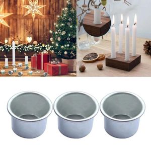 Świece 50pcs aluminiowy metalowy uchwyt na kubek świecznika na przyjęcie świąteczne świąteczny festiwal Centerpiece Decor