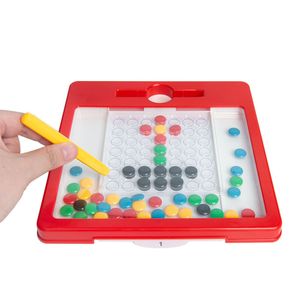 DIY Kid Magnetic Drawing Board Toy Colorful Magnet Beads Fine Motor Training Jigsaw Game Earlying Educational Toys For Children