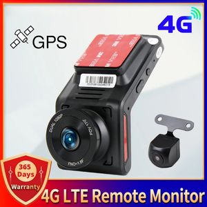 LESEEL 4G LTE DUAL DASH CAM CAR DVR FHD 1080P WiFi GPS Tracker na żywo Pętla zdalne Monitor Nagrywanie wideo 24h Parking Straż Nocna