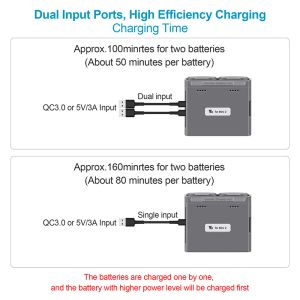 Для DJI Mini Se Drone Battery Charger Двусторонняя зарядка Butler Dji Mavic Mini 2 зарядка USB Power Bank Accessories