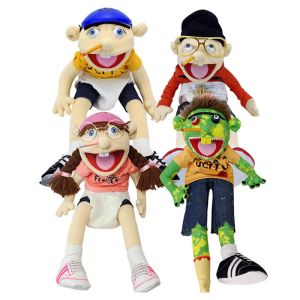 Large size Jeffy series hand puppet plush toys children's gift animation around funny children Jeffy plush dolls