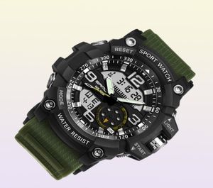 Sport g orologio doppio tempo uomini orologi da 50 m di orologi militari per orologi maschili impermeabili per uomini shock resisint orologi sportivi regali x05242067592