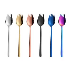 Großhandel von neuen Edelstahl 304 Golden Fork Löffel, Eislöffel, Tassen, Dessertlöffel, Haushaltsbalken, Salate