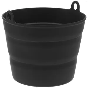 Take Out Containers Drum Lining Barbeque Barbecue Oil Bucket Liner Silicone Folding Barrel Grill Silica Gel For Foldable Accessories