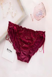 Gold Star Briefs Underwears Bow Knot Women Panties Sexy Lingerie Woman Underwear thongs Clothes Black Red Drop Ship 1906631045118