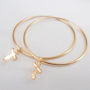 Ohrringe Hoop Ohrringe 14K Gold gefüllt Schmuck Gold Kreuzringe Minimalismus Gold Schmuck Brincoos Pendientes Boho Ohrringe für Frauen