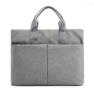 Briefcases Business Briefcase Laptop Bag Oxford Computer File Handbag Meeting Office Men Women Gift Printing Customization