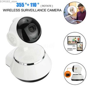كاميرات CCTV الأخرى V380 Mini IP Camera HD Auto Tracking Light Vision Infrared Baby Monitor Camera Smart Home Surveillance مع WiFi Y240403