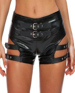 Donne039s Mutandine Shorts Womens Shorts Pole Dancing Costumi in pelle Pennellata Pantaloni esotici pantaloni esotici Body Latex Club77707540932