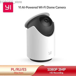 Inne kamery CCTV kamera Yi 1080p WiFi Dome Camera FHD z nadzorem wykrywania twarzy CAM 360 Auto Cruise Wireless Security IP Y240403