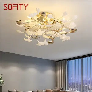 Ceiling Lights SOFITY Nordic Lamps Creative Ginkgo Biloba Fixtures LED Lighting Decorative For Home Corridor