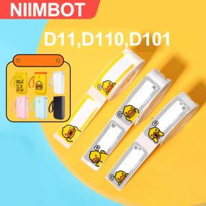 Kağıt Niimbot D11 D110 D101 Baskı Etiket Bandı B.DUCK SERİ SERİ SU YOLDUĞU ANTIOL ANTOIL GÖZLEŞMEYECEK