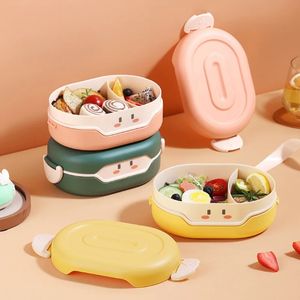 Новая коробка для ланч Здоровый BPA Бесплатный Bento Boxes Microwave Junnedware Contain Cup Cup Lunch Box для детей- для микроволновой посуды