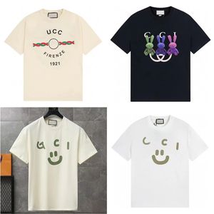 送料無料メンズTシャツメンズシャツデザイナーTシャツティーラウンドネック半袖デザイナー服夏のピュアコットンプリントTシャツ同じスタイルファッション愛好家