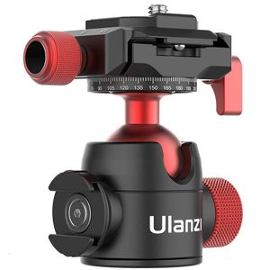 Ulanzi U-70 Metal Mini Ballhead Pan Cold Shoe Double Panoramic Tripod Head for DSLR Camera Vlog Tripod Bracket Pography 240322