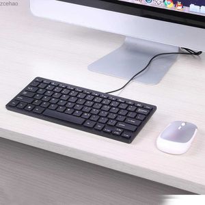 Tangentbord Hållbart tangentbord med utsökt design K1000 10 tum ultratunn 78 Key Wired Keyboard Mini USB Ultra-Thin PC Keyboardl2404