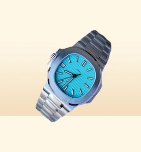 Высококачественные самые тонкие 94 -мм мужские часы платье мужские наручные часы 5711 57111A018 Автоматический 324 Движение браслет T Blue Dial Limited 2422257