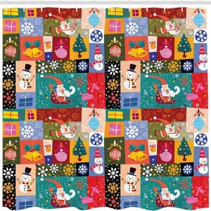Shower Curtains Christmas Now Design Fun Winter Patterns Waterproof Fabric Bathroom Decor With Hooks