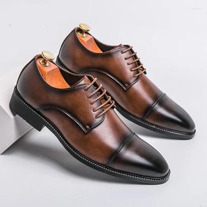 Casual Shoes Classic Men Mens Dress Block Business Gradient Office Men Party Wedding Oxfords Rozmiary 38-46