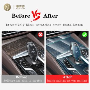 For Mercedes-Benz GLC W254 2023 Car Interior Film Dashboard piano board Shift center console Anti-scratch transparent TPU Film