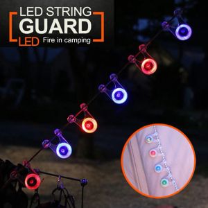 Shelters 20/10pcs Tent String Rope Light Guard Hanging Lights Mini Flashlight LED Outdoor Camping Accessories Fishing Warning Safety Lamp